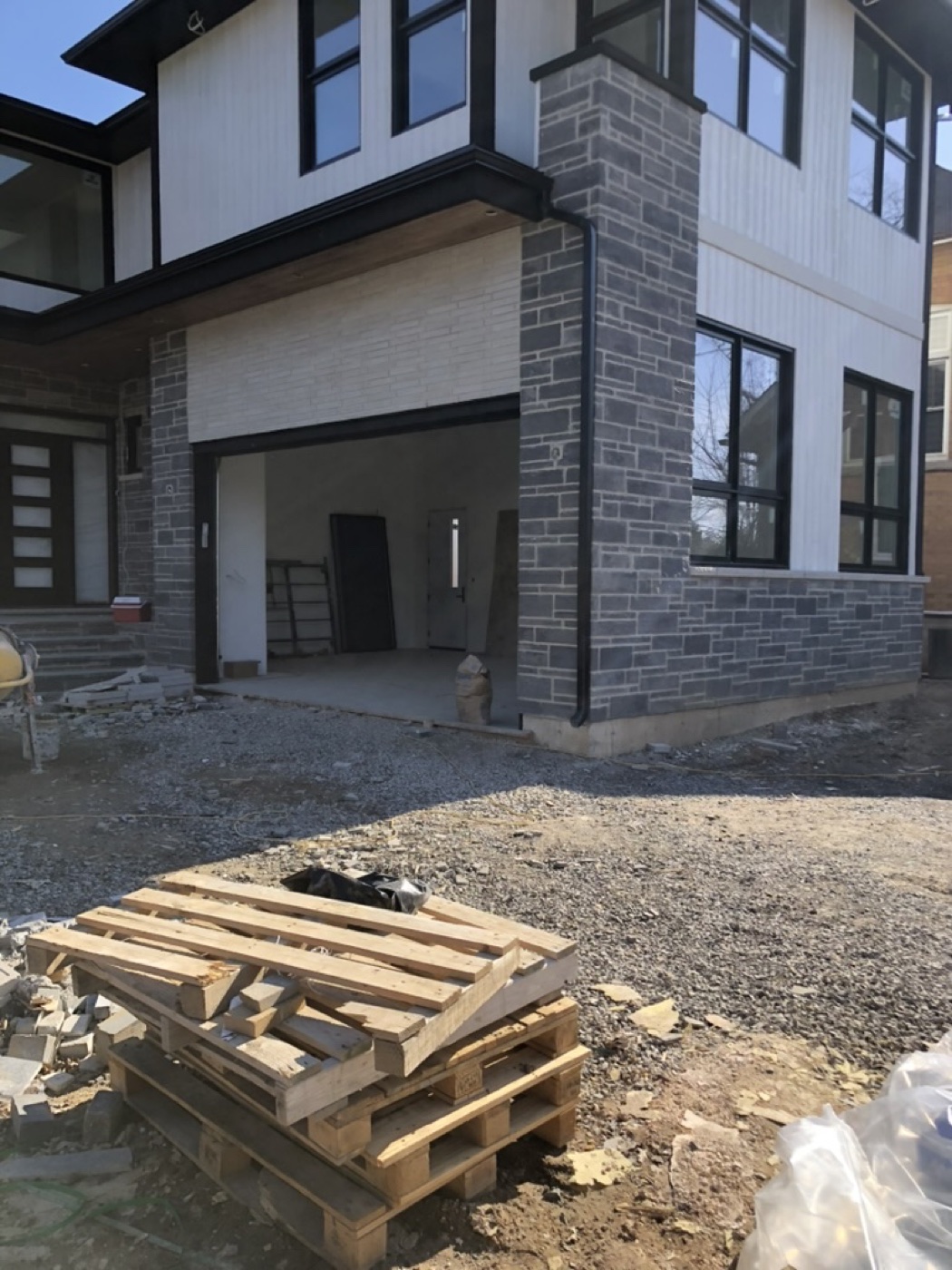 Modern brick and stone exterior